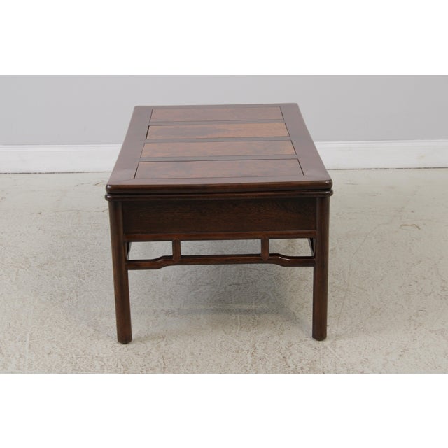 Chinese Vintage Chinese Rosewood & Walnut Coffee Table For Sale - Image 3 of 12