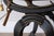 Black Neoclassical X-Frame Stools With Leather Cushions - A Pair For Sale - Image 8 of 17