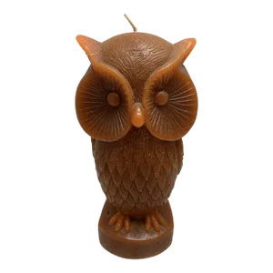 Vintage Unused Owl Tall Candle