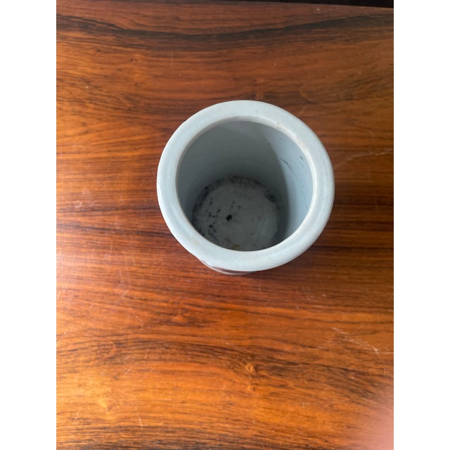 Vintage Chinese Floral Brush Pot For Sale - Image 9 of 9