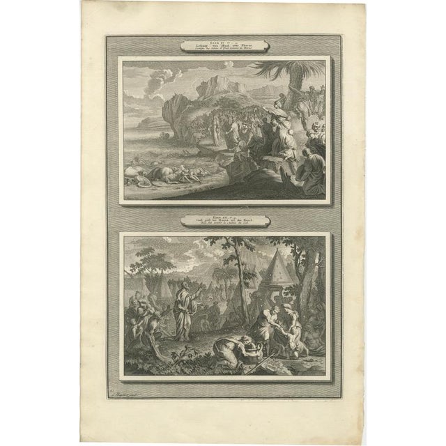 Copper Abraham de Blois, Joseph and Moses, 1700, Engravings, Set of 6 For Sale - Image 8 of 10