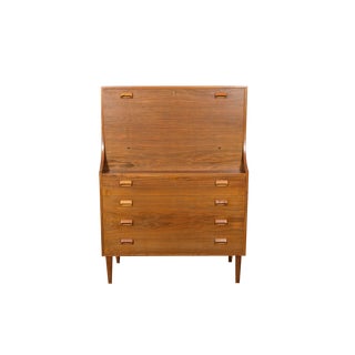 Mid-Century Danish Walnut Secretary by Borge Mogensen for Soborg Mobler, 1960s For Sale