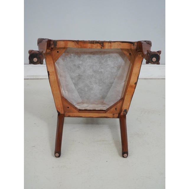 Carved Mahogany Chippendale Style Chair W. Claw Feet For Sale - Image 18 of 18