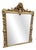 Large Antique English Carved Wood Gilt Overmantle Mirror, 1800s For Sale