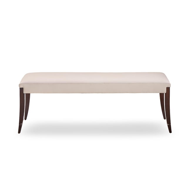 Wood Thomas Pheasant for Baker Furniture Adam Bench For Sale - Image 7 of 10