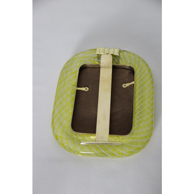 Yellow Murano Glass Filigree Frame, 2000s For Sale - Image 10 of 18