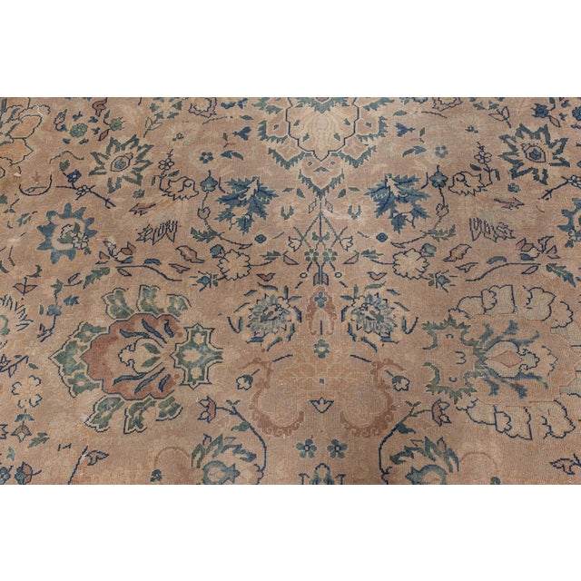 Fine Antique Indian Handmade Wool Rug For Sale - Image 9 of 9