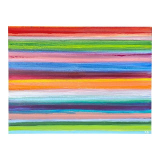 Horizon Study | Large Modern Colorfield Oil Painting on Canvas by P. L. Bradbury For Sale