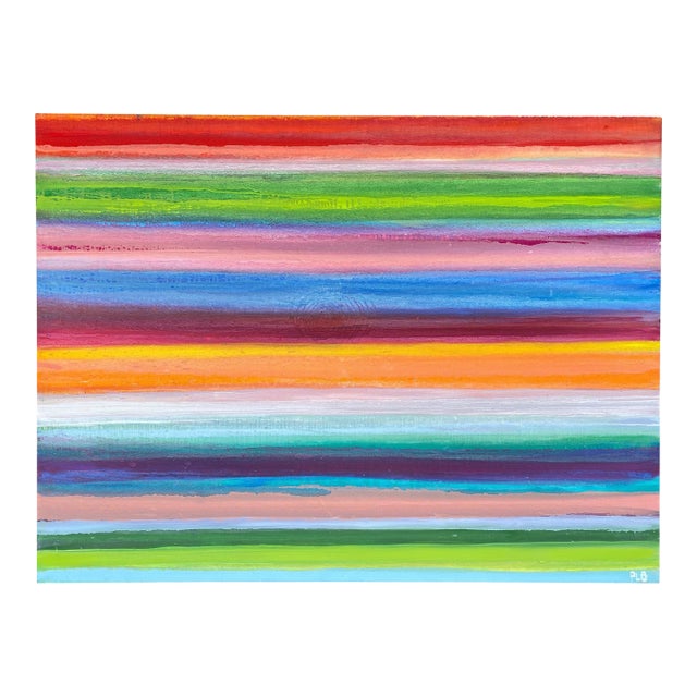 Horizon Study | Large Modern Colorfield Oil Painting on Canvas by P. L. Bradbury For Sale