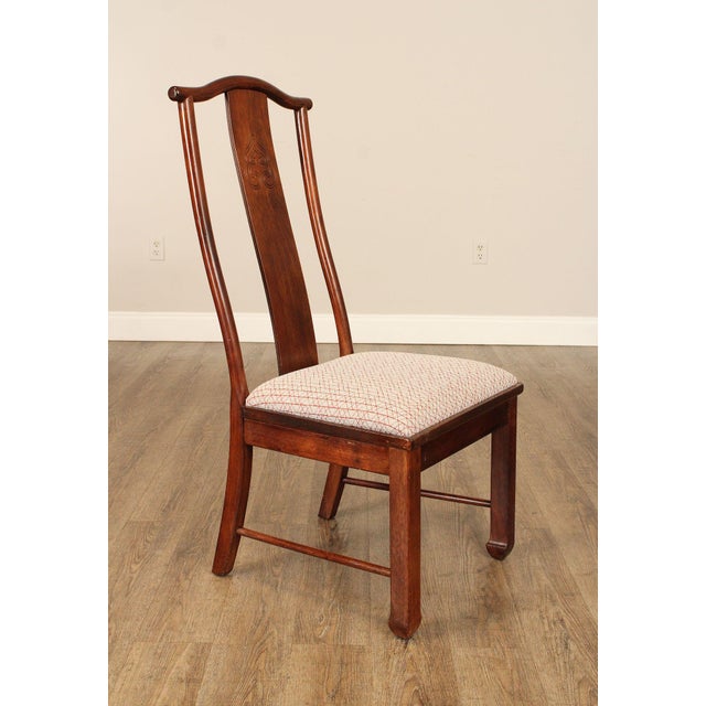 Bernhardt Chinese Style Set of Four Yoke Back Dining Chairs For Sale - Image 14 of 18