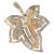 Glass 1951 Trifari Alfred Philippe Leaf Brooch Diamanté Pavé For Sale - Image 7 of 11