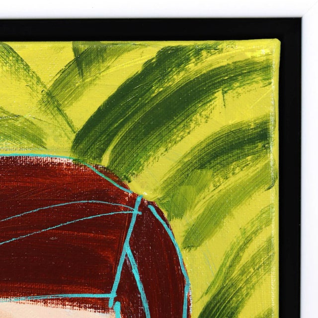 Figurative Miss Priss Palms 4 - Colorful Abstract Figurative Portrait Painting Original Artwork by Lindsey McCord For Sale - Image 3 of 9