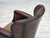 Vintage Danish Lounge Chair in Brown Furniture Leather and Velour, 1930s For Sale - Image 17 of 18