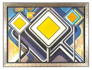 Hermann Schweizer, Freie Fahrt, 1970s, Oil on Canvas