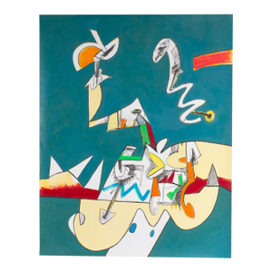 Abstract Acrylic and Watercolor on Paper Painting by James L. Bruch