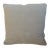Custom-tailored designer pillow by Mike Seratt of The Prized Pig in a cream-colored woven velvety chenille fabric....