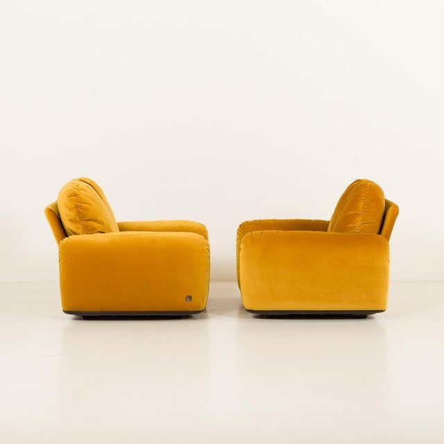 Mid-Century Modern Piumotto Armchairs by Arrigo Arrigoni for Busnelli, 1970s, Set of 2 For Sale - Image 3 of 16