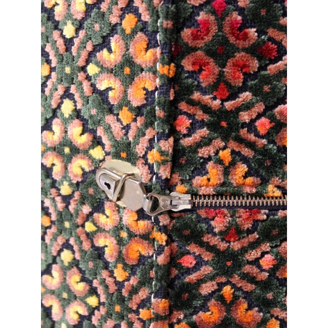 1960s 1960s Carry-All by Munro Cut Velvet Jacquard Wig Case For Sale - Image 5 of 17