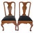 Brown Pair 19th C English Queen Anne Mahogany Splat Back Slip Seat Side Chairs For Sale - Image 8 of 15