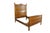 Victorian Antique 19th C. American Victorian Carved Golden Oak Paneled High Back Bed Frame For Sale - Image 3 of 18
