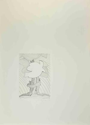 Amintore Fanfani, Abstract Composition, Etching, 1972