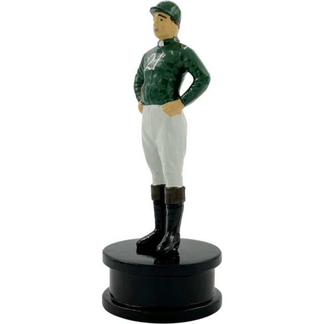 Metal Mid 20th Century The 21 Club Nyc Restaurant Standing Equestrian Jockey Bottle Opener For Sale - Image 7 of 11