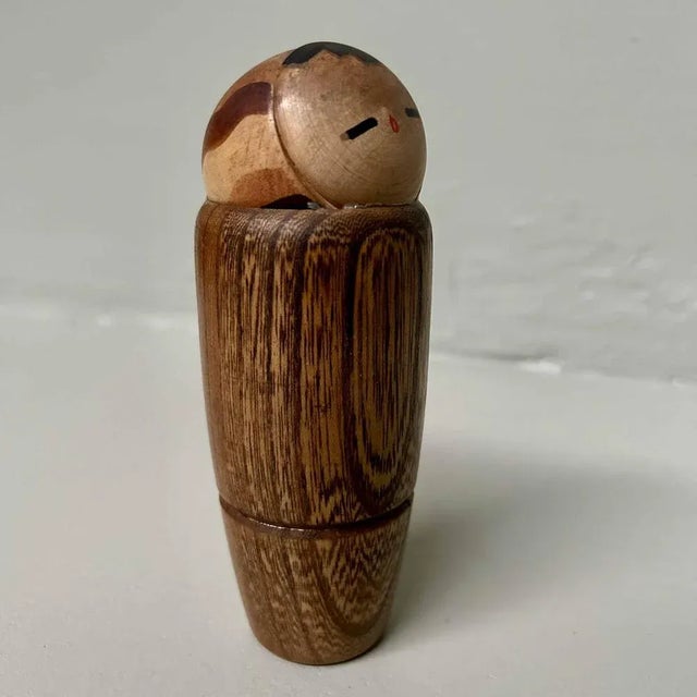 Vintage Kawaii Sosaku Kokeshi, Japan, 1950s For Sale - Image 4 of 9