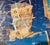 Sculpture Materials Mike Falcon, Large Mike Falcon Torn Paper Collage Painting Assemblage Pop Art Decollage For Sale - Image 7 of 18