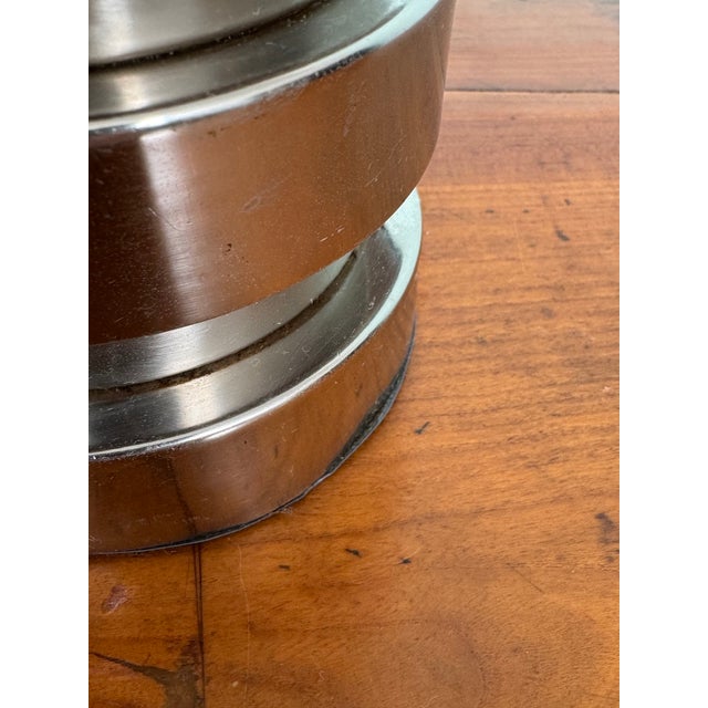 Vintage Italian Space Age Style Lamps in Chrome Steel, 1970s, Set of 2 For Sale - Image 15 of 18