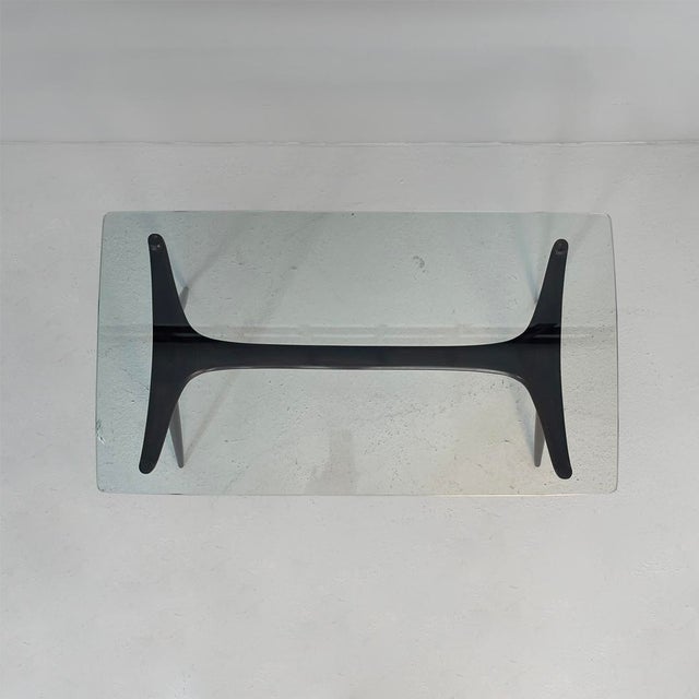 Mid-Century Modern Italian Disassemblable Coffee Table in Wood and Glass, 1950s For Sale - Image 6 of 14