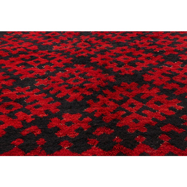 Mid 20th Century Vintage Talsint Moroccan Rug, 06'01 X 10'01 For Sale - Image 5 of 10