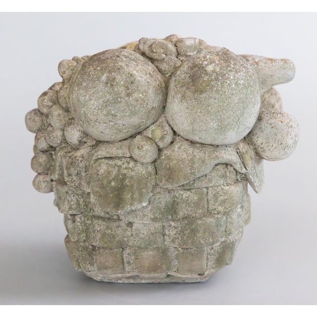 A charming vintage petite French concrete stone fruit basket arrangement with lovely natural age and patina. Perfect on a...