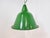1960s Large Vintage Industrial Green Enamel Pendant Light, 1960s For Sale - Image 5 of 9