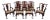 Set of 10 Larry Crossman Bench Made Mahogany Dining Room Chairs For Sale