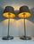 Metal Mid-Century Dutch Tulip Table Lamps in Chrome and Brass, 1990s, Set of 2 For Sale - Image 7 of 11