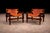 Armchairs “Kilin” in Hardwood & Leather, Sergio Rodrigues, 1960s - Lot 595A For Sale - Image 9 of 17
