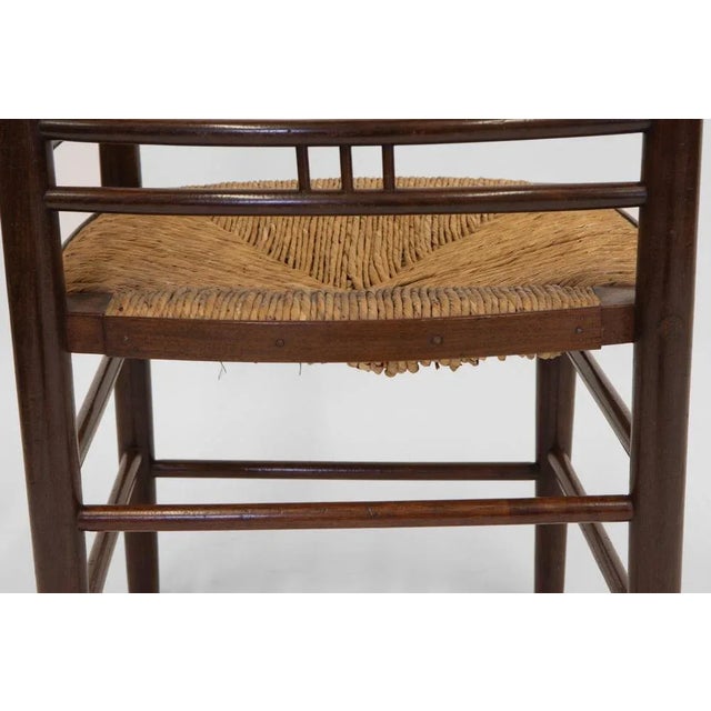Brown Aesthetic Movement Corner Chair Circa 1880 For Sale - Image 8 of 10