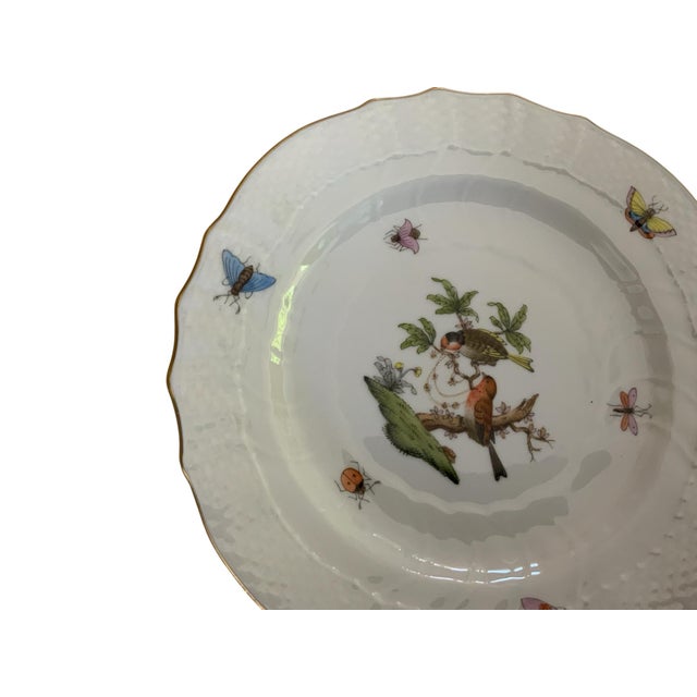 Herand Rothschild Bird Complete Set of 12 6" Bread Butter Porcelain Plates Ro/1515 Made in Hungary For Sale - Image 9 of 9
