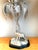 Vintage Engraves PalmTree Epergenes - A Pair For Sale - Image 9 of 12