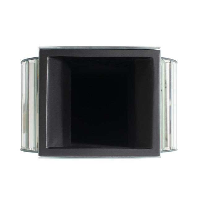 Wood Rounded Mirrored Vase - Tall For Sale - Image 7 of 11