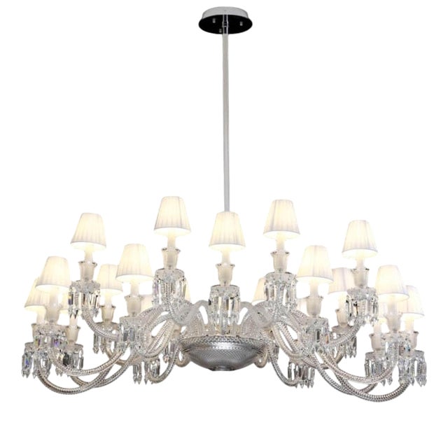 Collection Regina Chandelier in Metal and Crystal by Jago For Sale