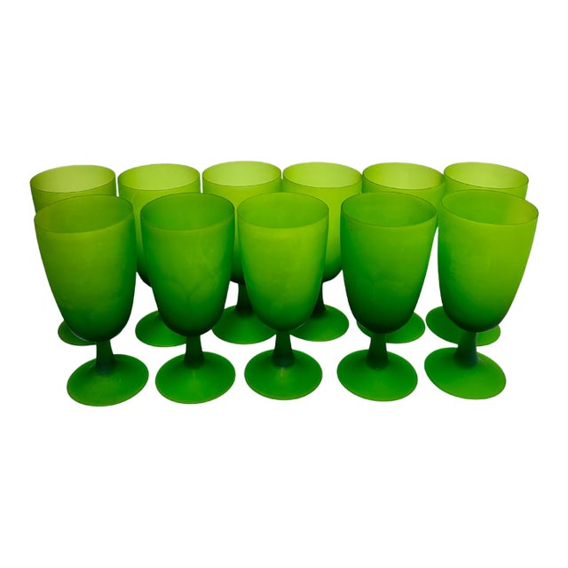 Vintage Carlo Moretti Satinato Goblets - Set of 11 For Sale