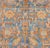 Botanical Design Persian Malayer Antique Rug in Blue, Rust, and Orange Tones For Sale - Image 10 of 12