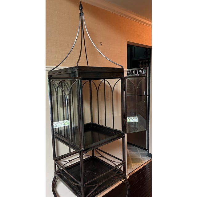 Victorian Gothic Revival Floor-Standing Terrarium Wardian Glass Plant Conservatory For Sale - Image 12 of 12