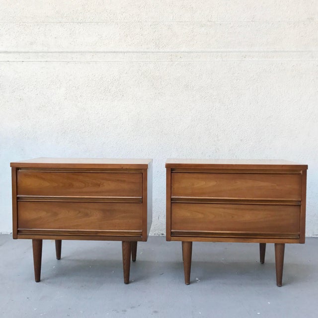 Harmony House MidCentury Modern Bedside Tables A Pair Chairish