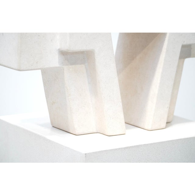 Renaat Ramon, Geometric Sculpture, Belgium, 2017, French Limestone For Sale - Image 11 of 12