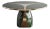 "Sogno" Round Table With Stainless Steel and Bronze, Handcrafted For Sale