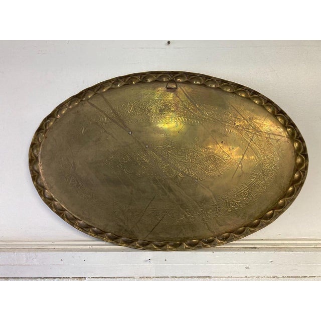 Gold Vintage Mid Century Moroccan Turkish Coffee Tea Table For Sale - Image 8 of 10