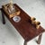 1980s Vintage Indonesian Brown Teak Coffee Table with Tapered Legs, 1980s For Sale - Image 5 of 18