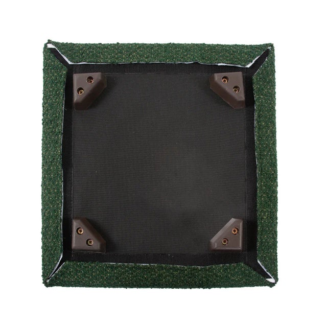 Contemporary Universal Cube Ottoman in Berbet Forest For Sale - Image 3 of 6